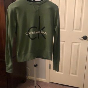 Green Calvin Klein Sweatshirt